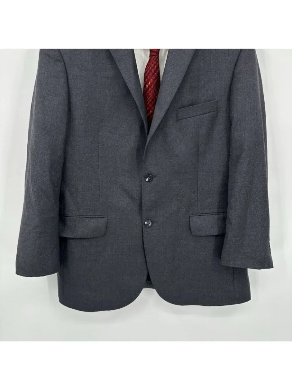 JOS A BANK traveler traditional fit jacket blazer charcoal gray 42R professional